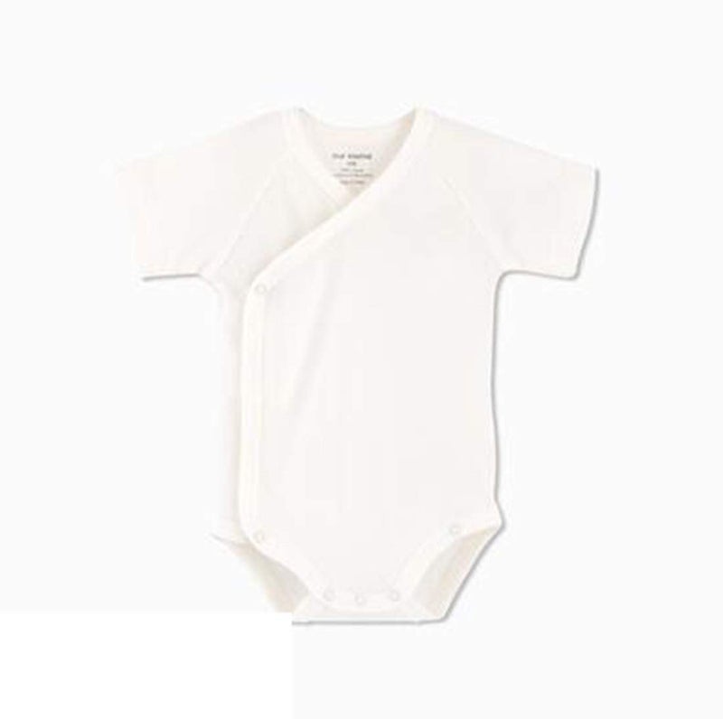 Blueleyu Baby Boys Girls Short Sleeves Kimono Clothes Cotton Baby Side-Snap Bodysuit Pack of Baby Layette Set (Newborn) - Image 2